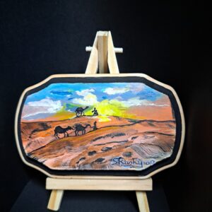 Desert Sunset Caravan