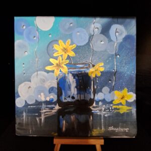 Yellow Blossoms in a Jar